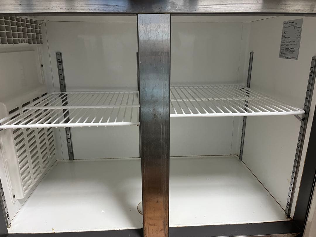 業務用冷蔵庫　コールドテーブル　YRC- 120RE 2 ABS樹脂製 2段棚