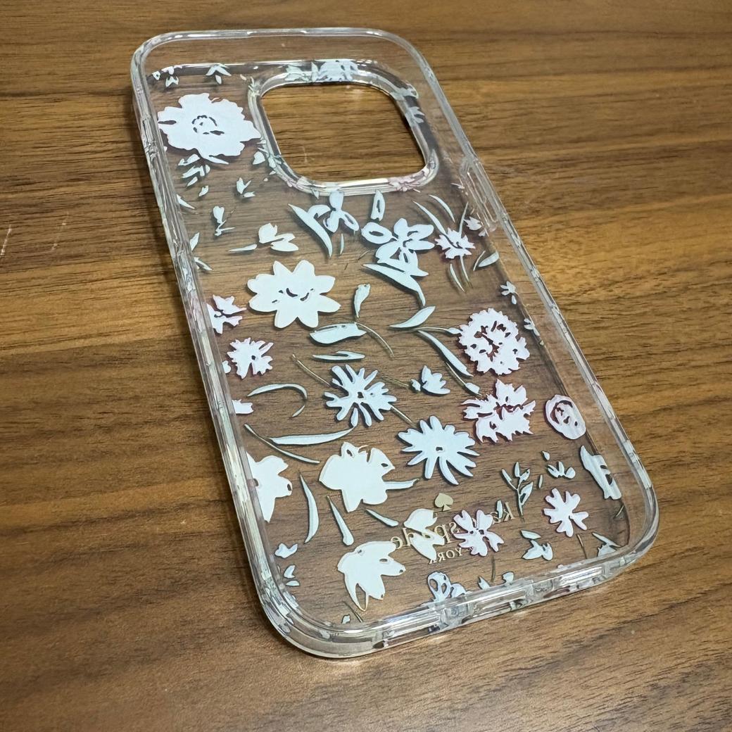 新品・ケイトスペード iPhone14Pro対応 ケース 花