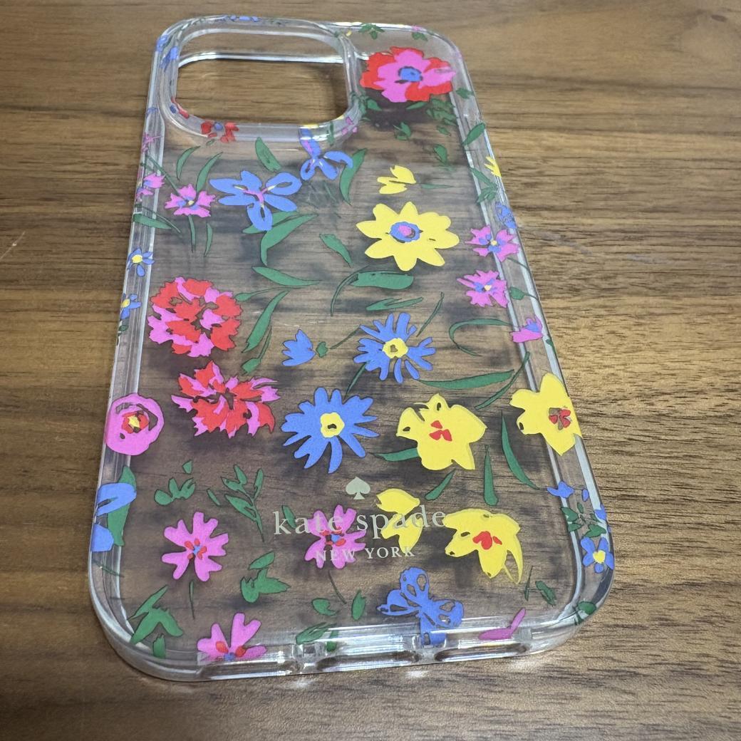 新品・ケイトスペード iPhone14Pro対応 ケース 花