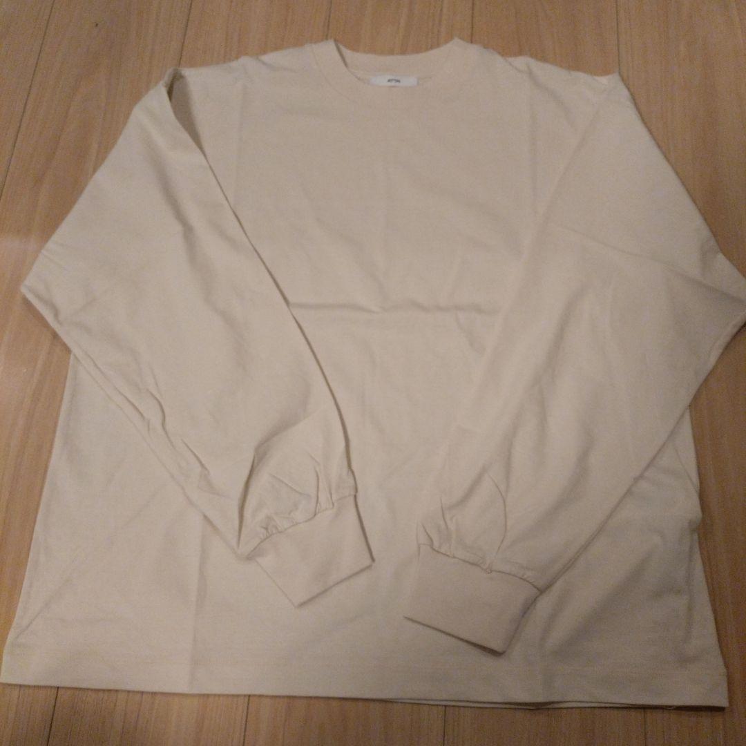 CINOH ブラウン ノースリーブ、長袖風 ATONオフホワイト長袖カットソー