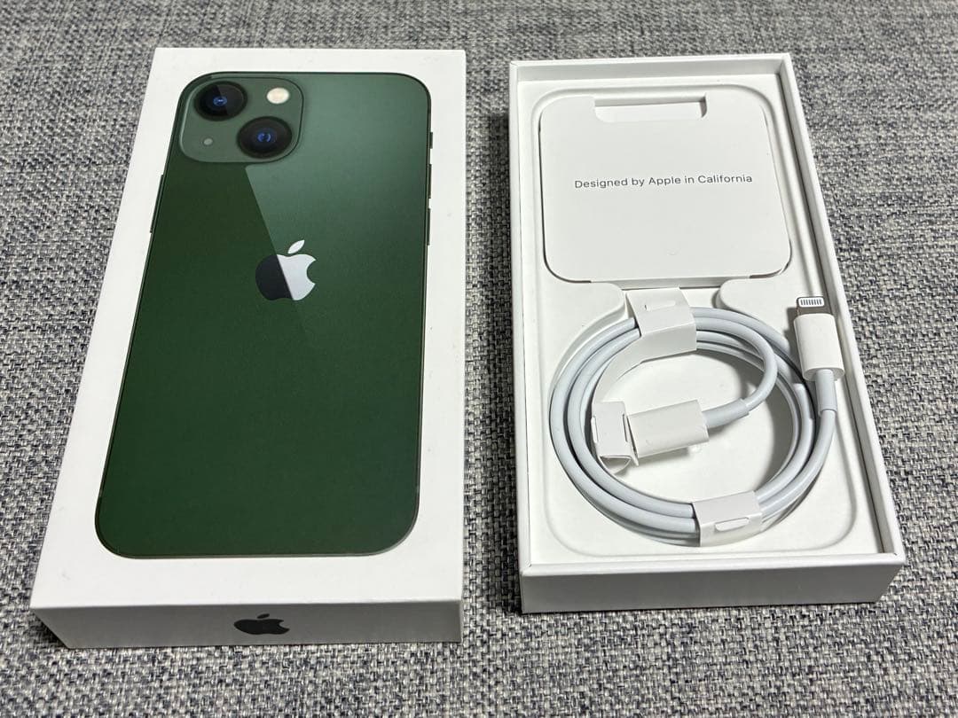 iPhone 13mini／グリーン／128GB／SIMフリー／バッテリー77%