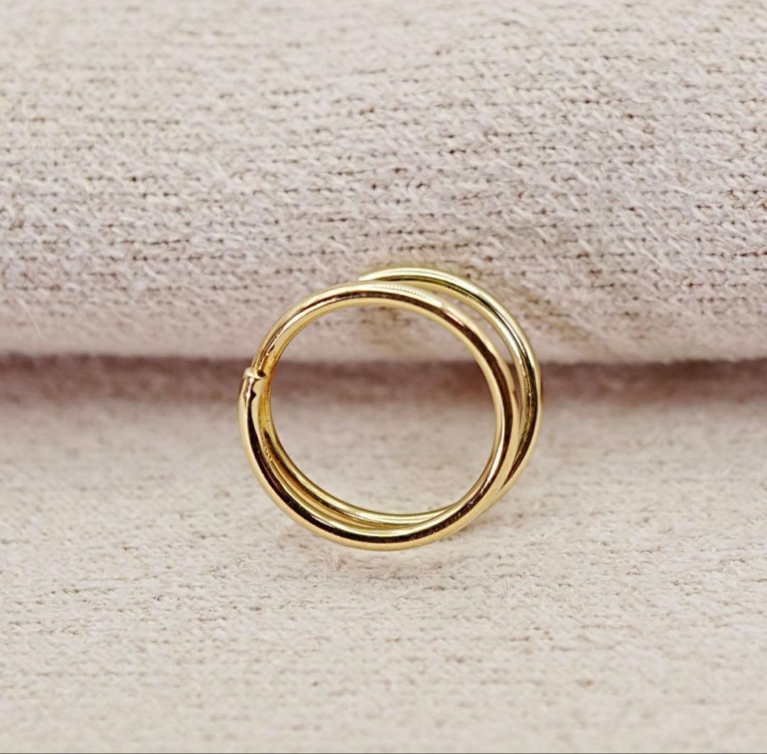 【値下げ中】shihara double hoop pierce (10)