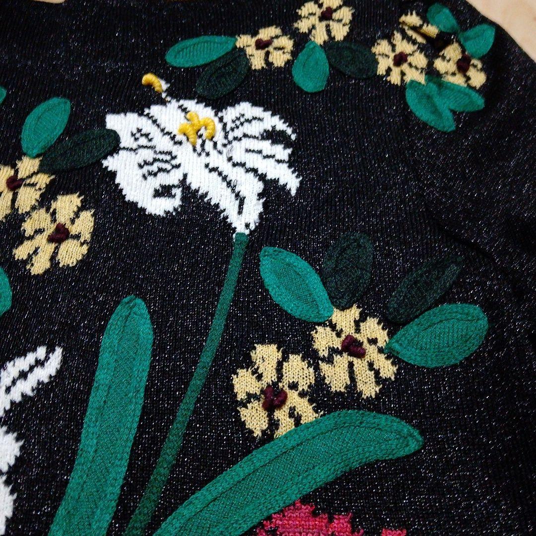 ★斎藤都世子★サイトウトヨコ★ニット★チュニック★刺繍★