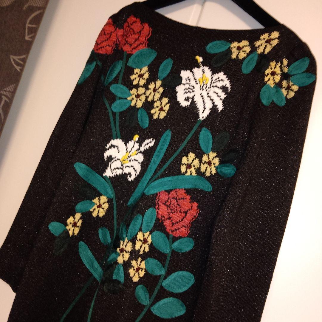 ★斎藤都世子★サイトウトヨコ★ニット★チュニック★刺繍★