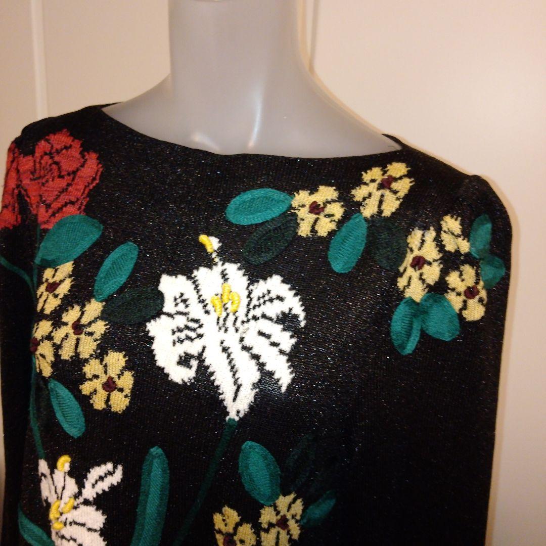 ★斎藤都世子★サイトウトヨコ★ニット★チュニック★刺繍★