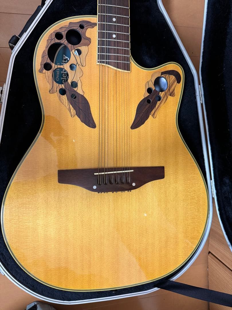 Ovation エレアコ 12弦 純正ハードケース付き