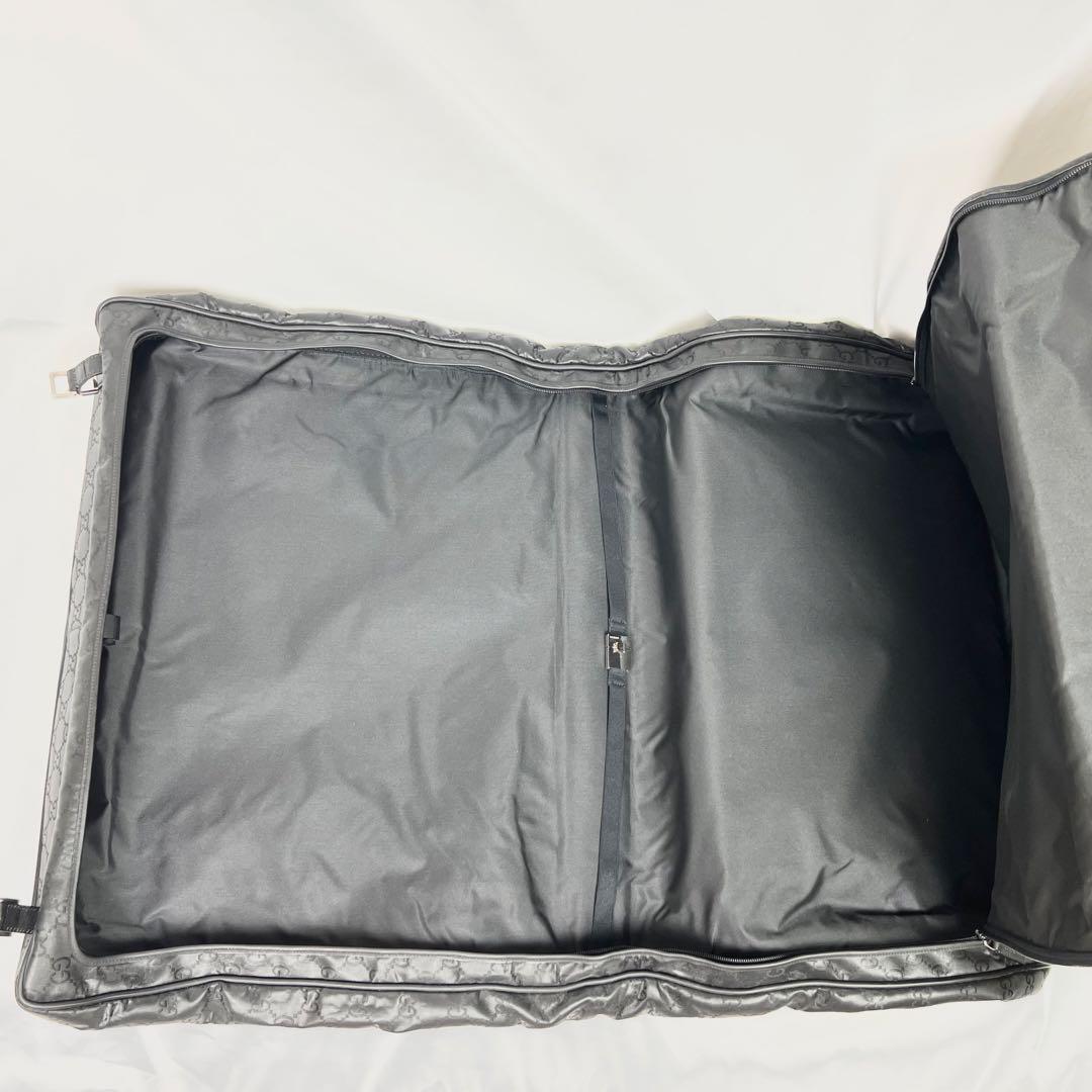 希少 GUCCI グッチ ガーメントバッグ スーツケース GG 2Way 黒