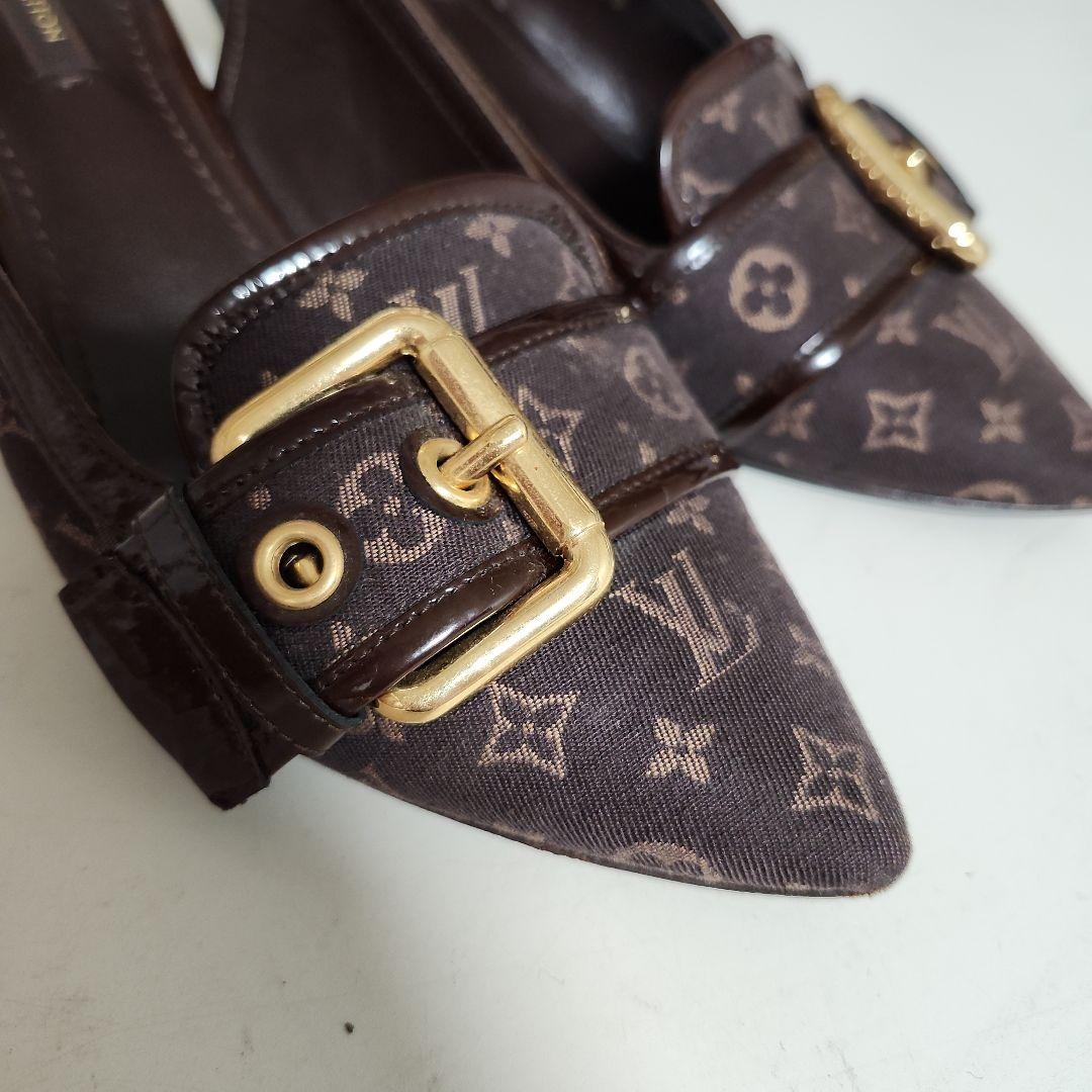 ルイヴィトン　モノグラム　レディース　ストラップパンプス　サンダル