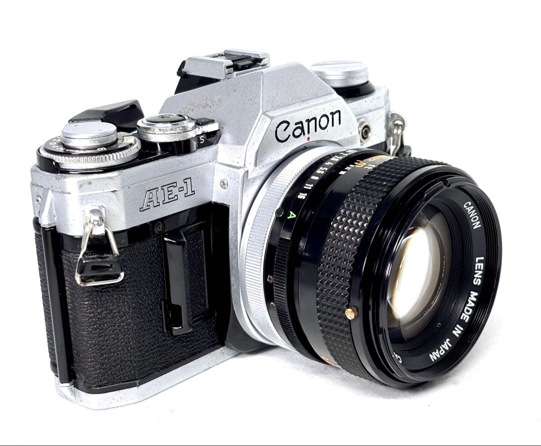 【完動品】キャノンフィルムカメラAE-1 &50mm f1.4No3471342