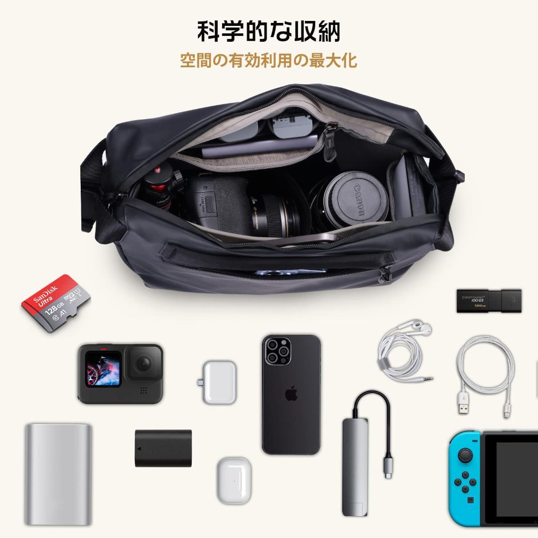 収納 カメラバッグ 超大容量 耐衝撃 旅行や出張に