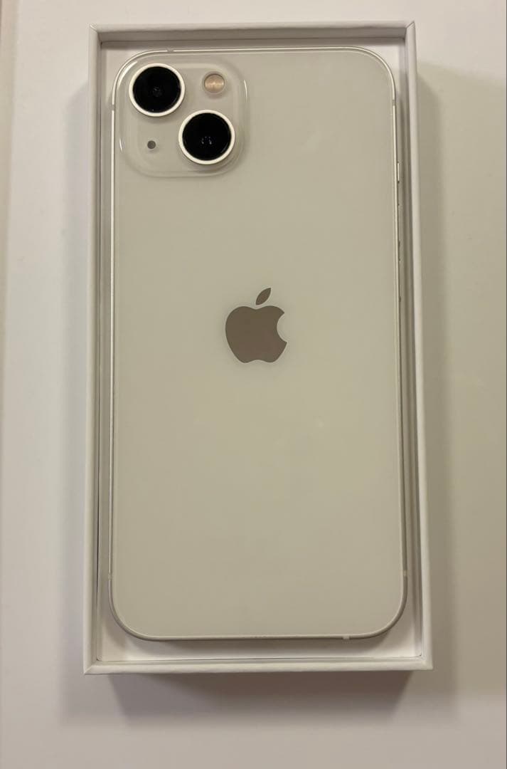 Apple iPhone 13 ホワイト 本体　SIMフリー　箱ケーブル付き