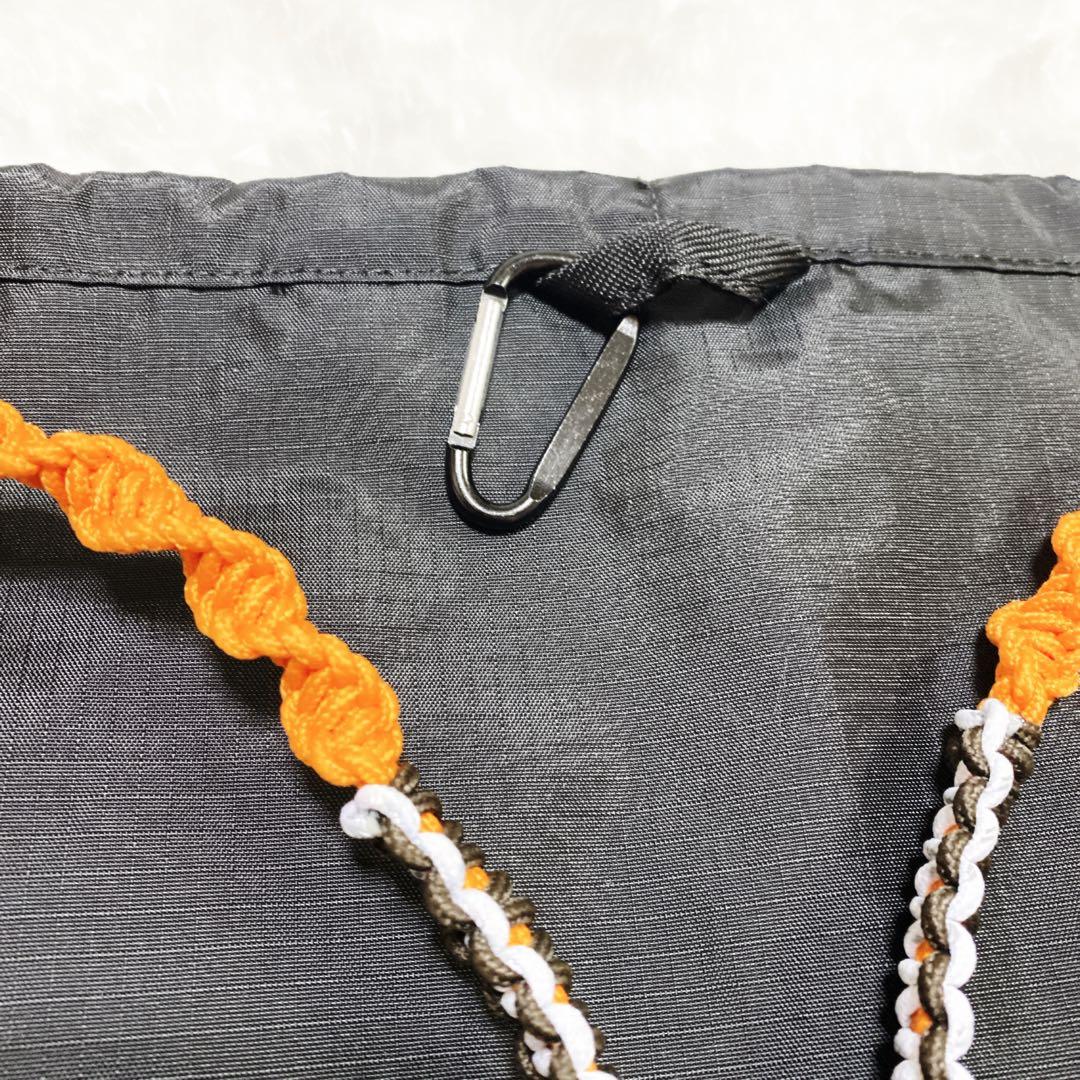 完売品 美品 ocosic オコジック 編み紐 4way ナップサック オレンジ