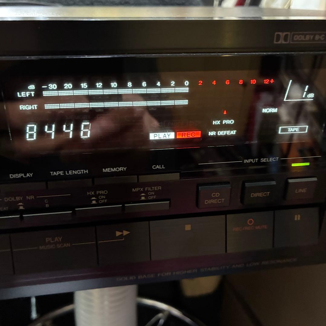 ビクター　ステレオカセットデッキ　TD-V711 3ヘッド　リモコン付属は貴重