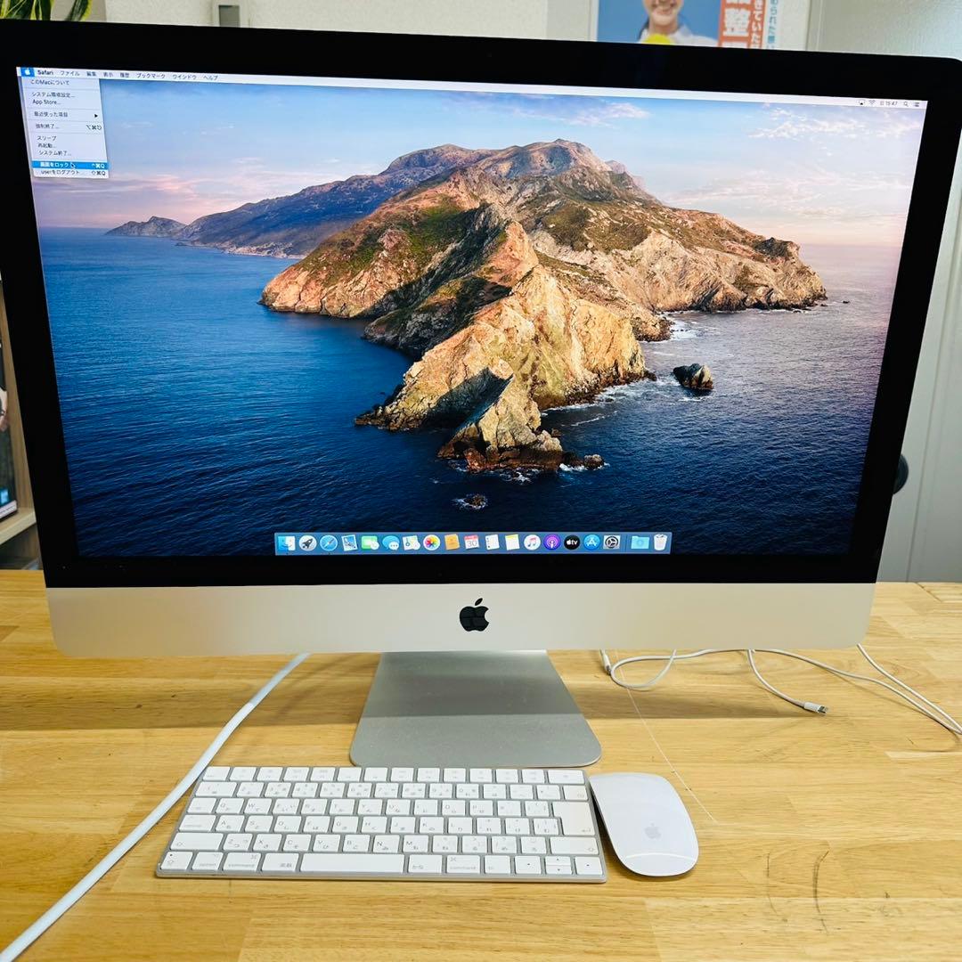 iMac 27インチ 2019 3Ghz i5 8GB 1TB FUSION