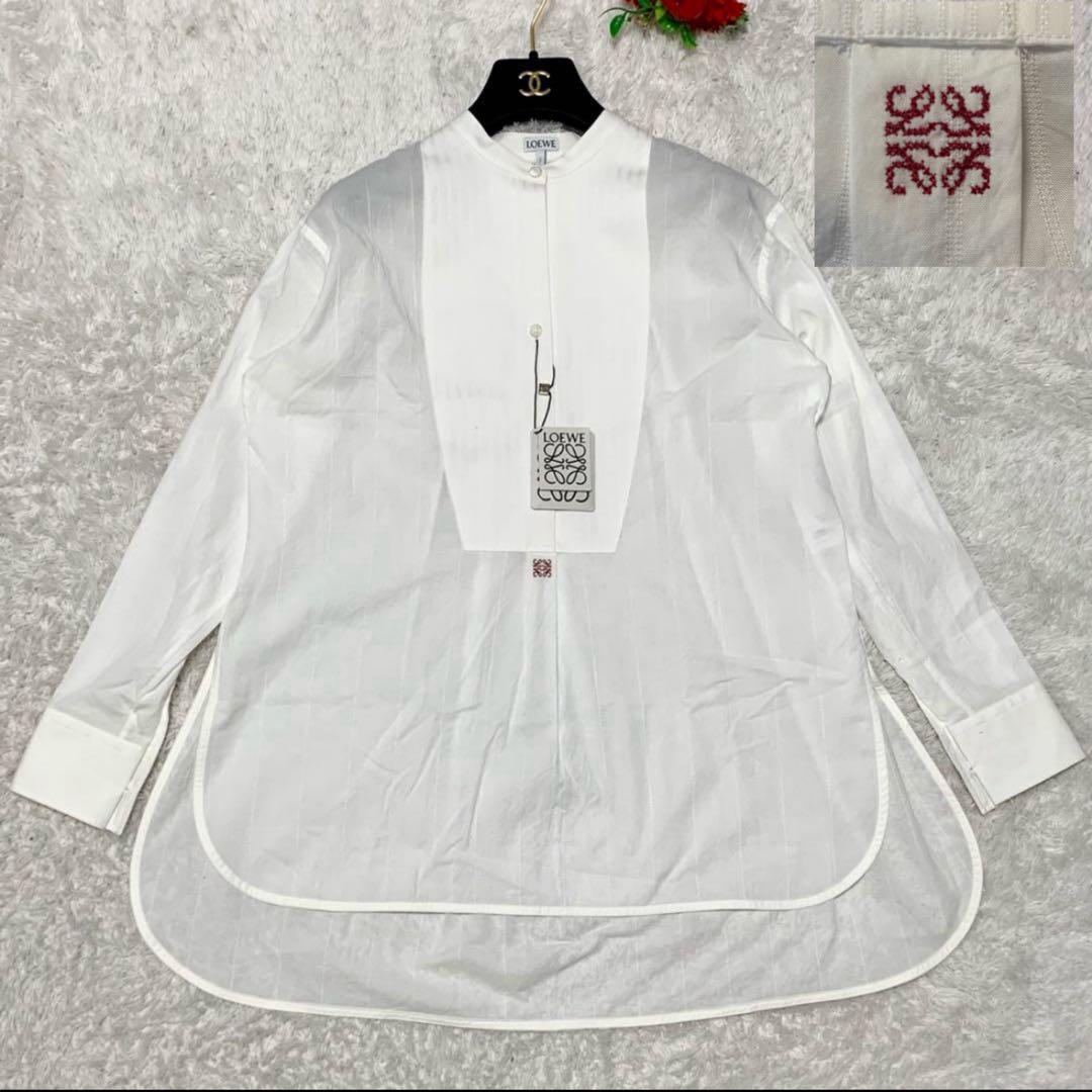 ［未使用］LOEWE アナグラム刺繍 シャツ　ブラウス　オーバーチュニック