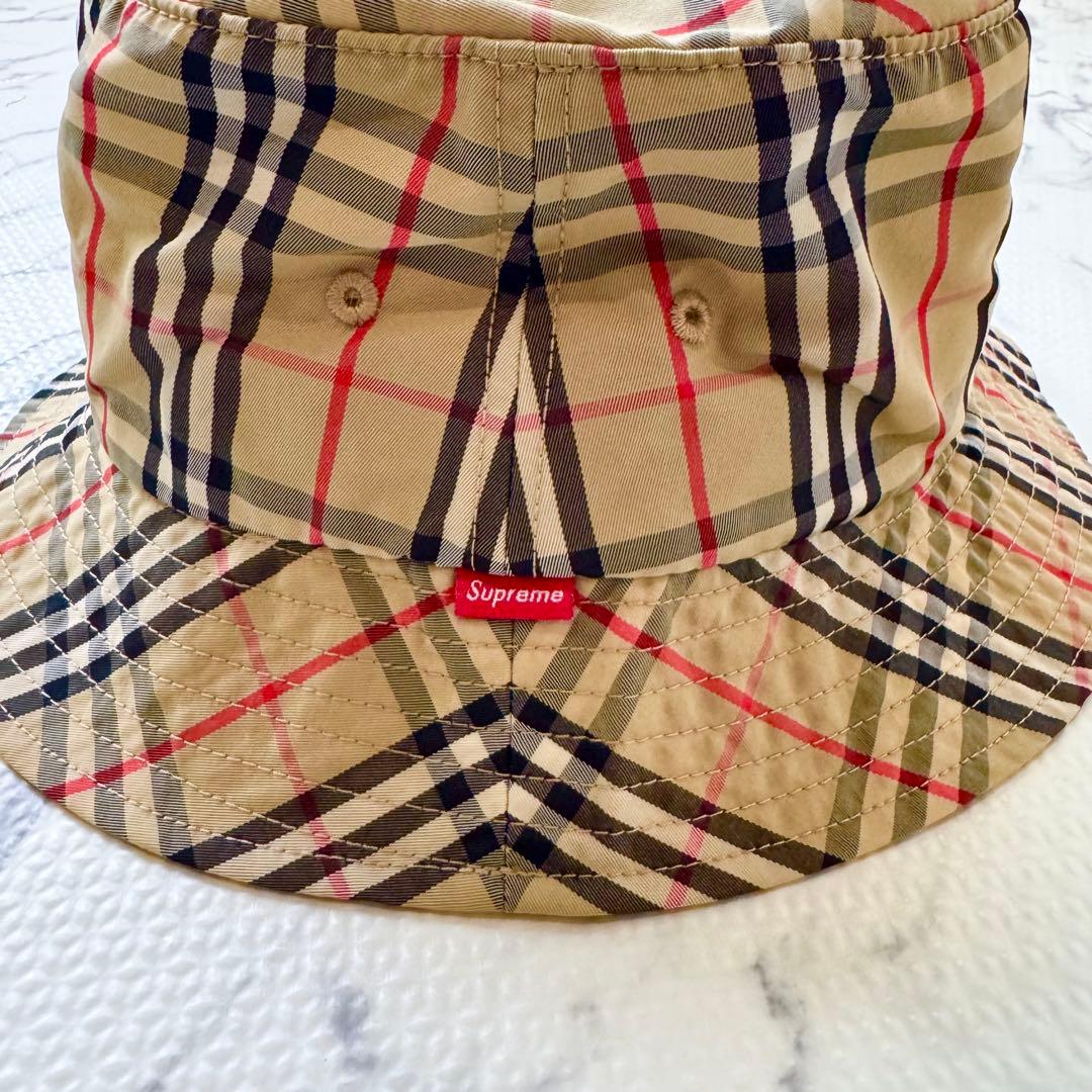 ⭐︎【美品】バーバリー　シュプリーム　バケットハット ノバチェック　ホースロゴ ⭐︎