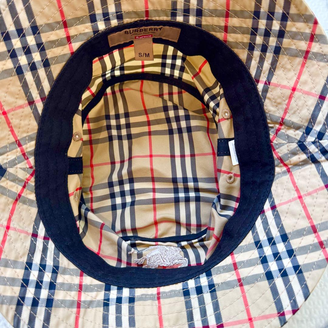 ⭐︎【美品】バーバリー　シュプリーム　バケットハット ノバチェック　ホースロゴ ⭐︎