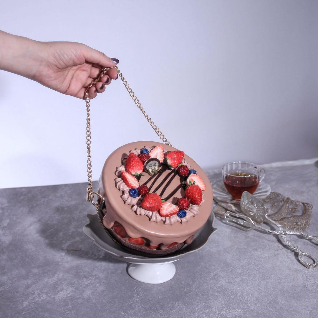 【黒椿アリスさま専用】チョコレートケーキバッグ