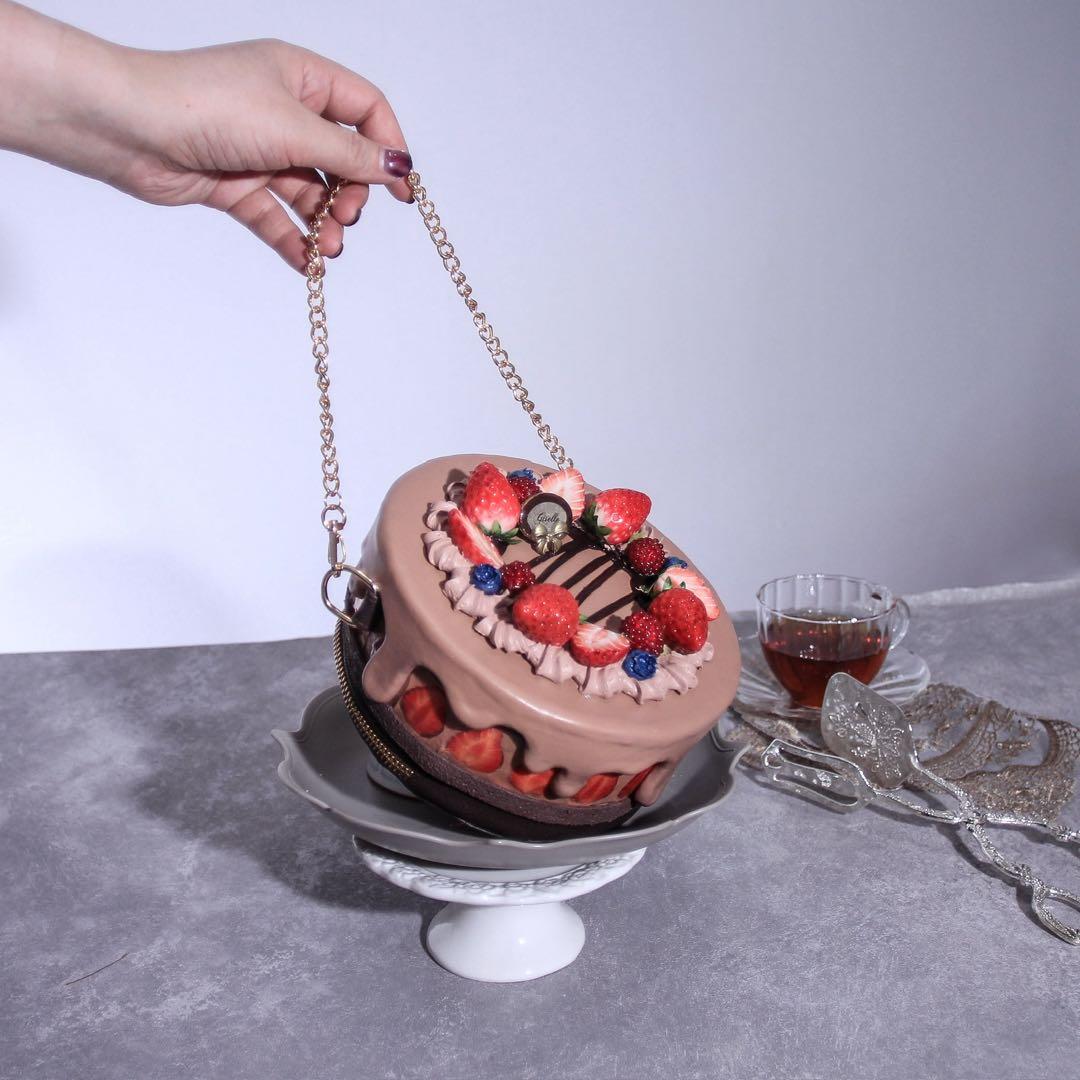 【黒椿アリスさま専用】チョコレートケーキバッグ