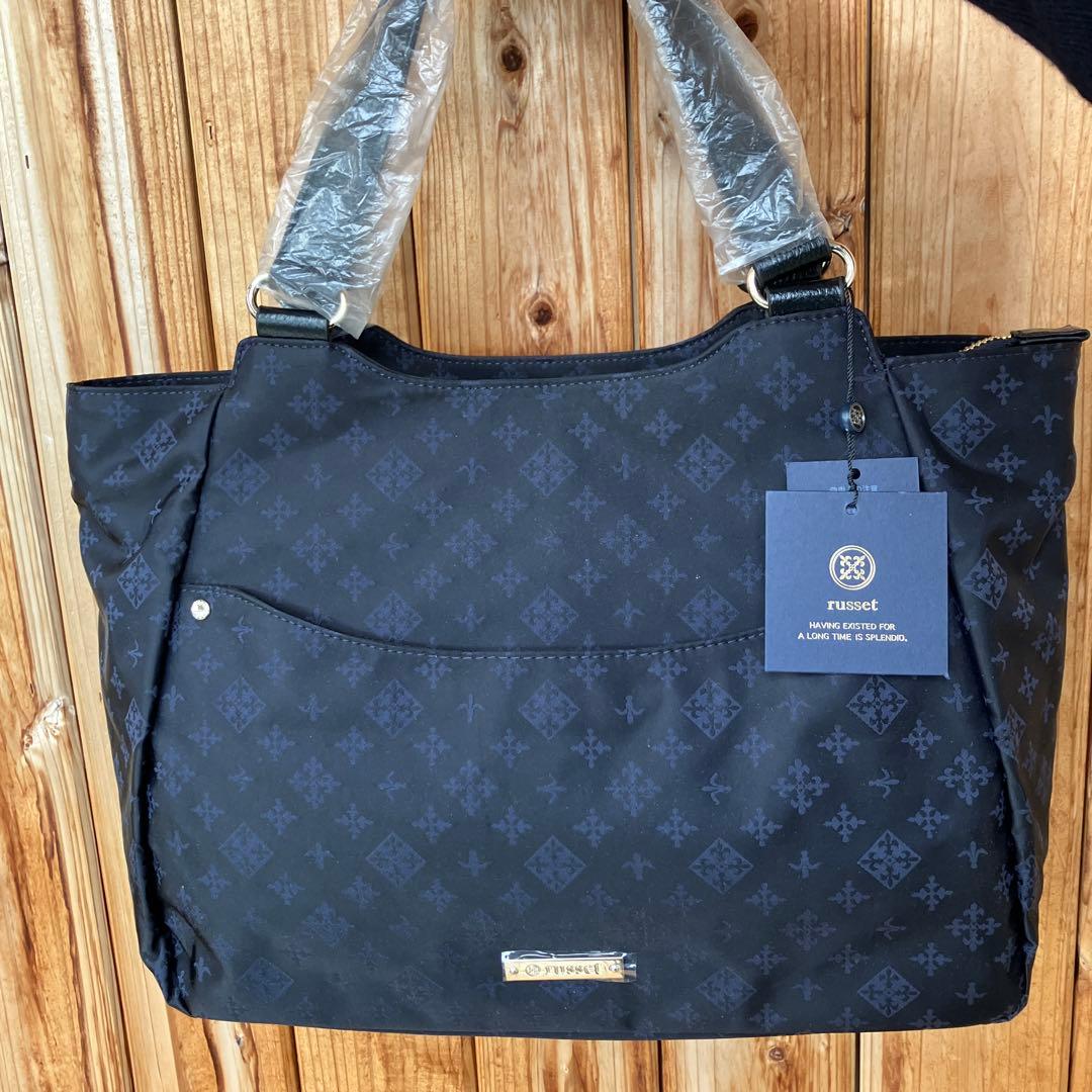新品　未使用　russet ラシット　トートバッグ　ネイビー