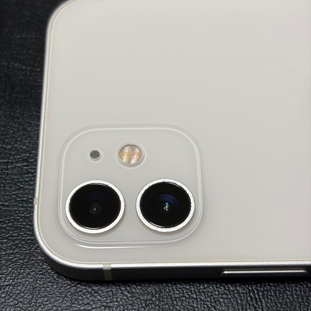 iPhone12 64GB バッテリー残量80% ホワイト + 箱,充電ケーブル