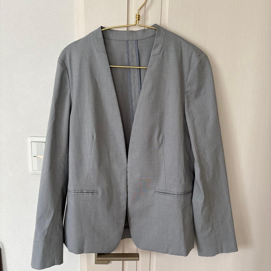 グレー ノーカラー スカートスーツ　gree label relaxing