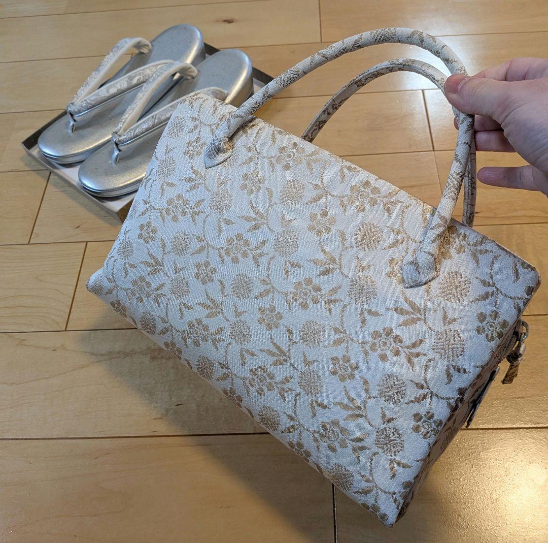 礼装　和装バッグ草履セット　結婚式　入学式　卒業式　和装バッグと草履セット