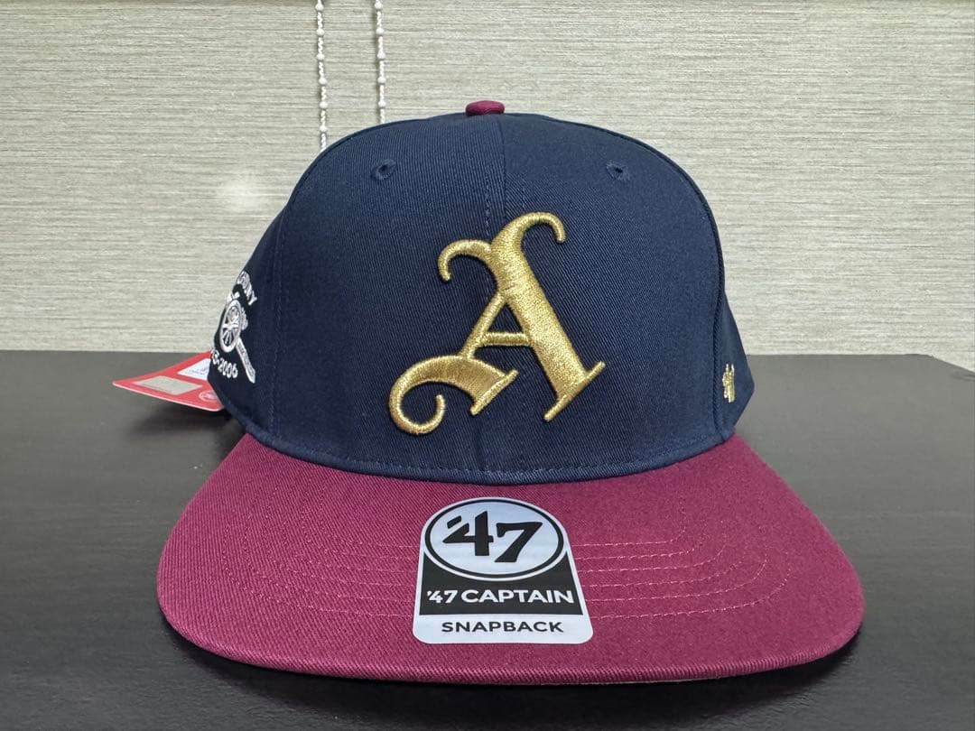 アーセナル 47 Brand ネイビー ゴシック A キャプテン キャップ