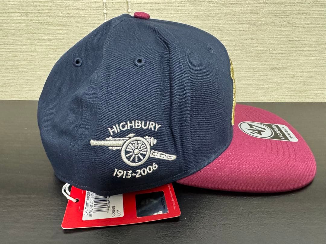 アーセナル 47 Brand ネイビー ゴシック A キャプテン キャップ