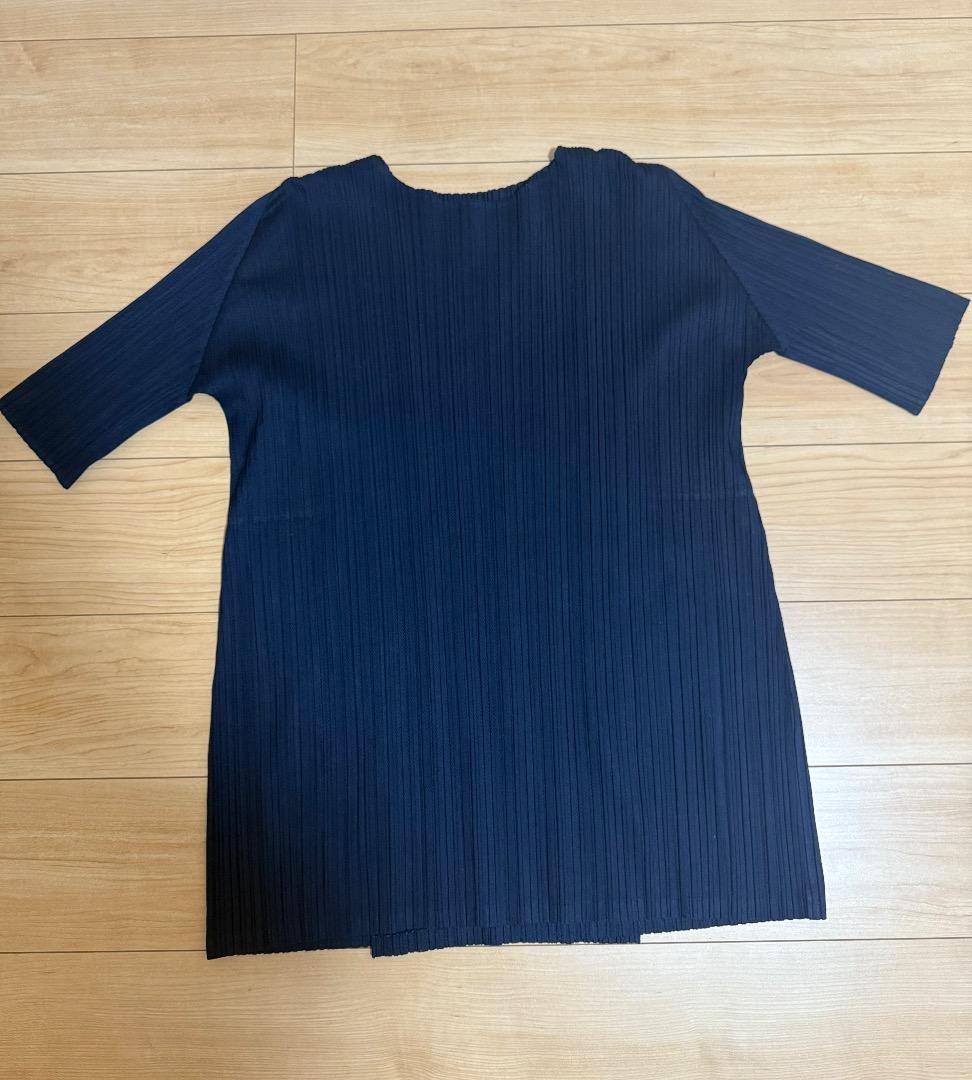 プリーツプリーズ　チュニック　ネイビー（紺）
