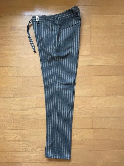 《新品》【giabs ARCHIVIO 】チョークストライプGREYパンツ：48
