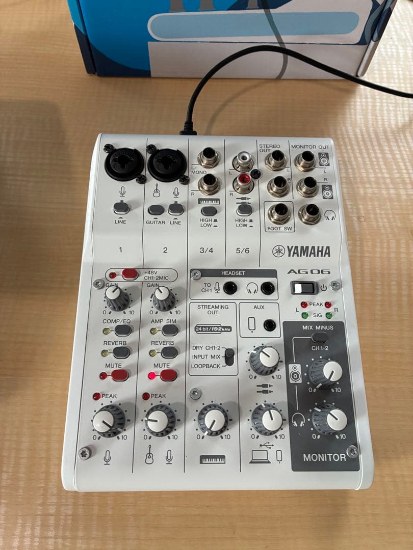 YAMAHA AG06MK2W オーディオインターフェイス