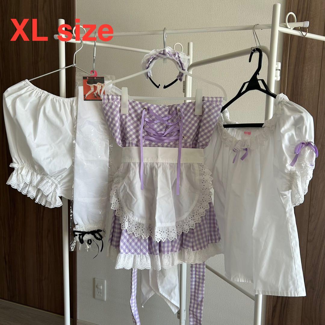 【コスプレ】★キャンディフルーツ★ ラフィーネメイド服 ベビーパープル