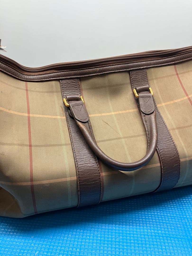 Burberry　バーバリー　ボストンバッグ マルチカラー　ビンテージ