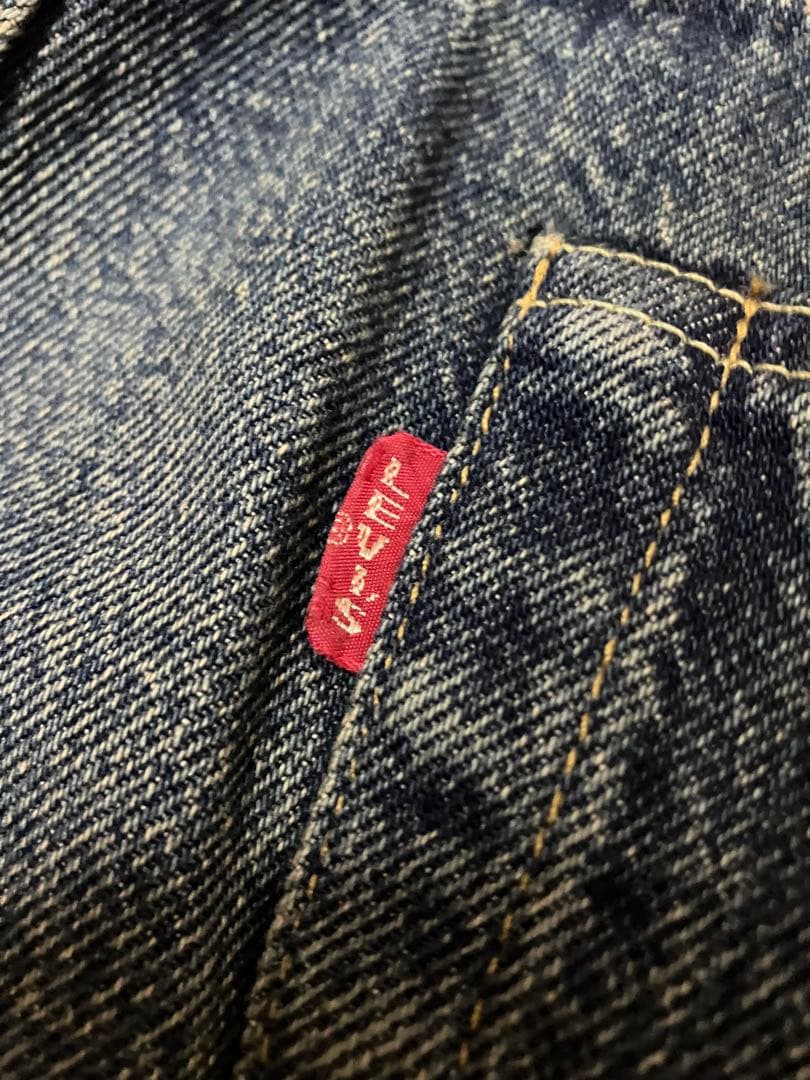 お*ん様 リーバイス 501xx 1955年 復刻 ダメージ加工lジーンズ 赤耳