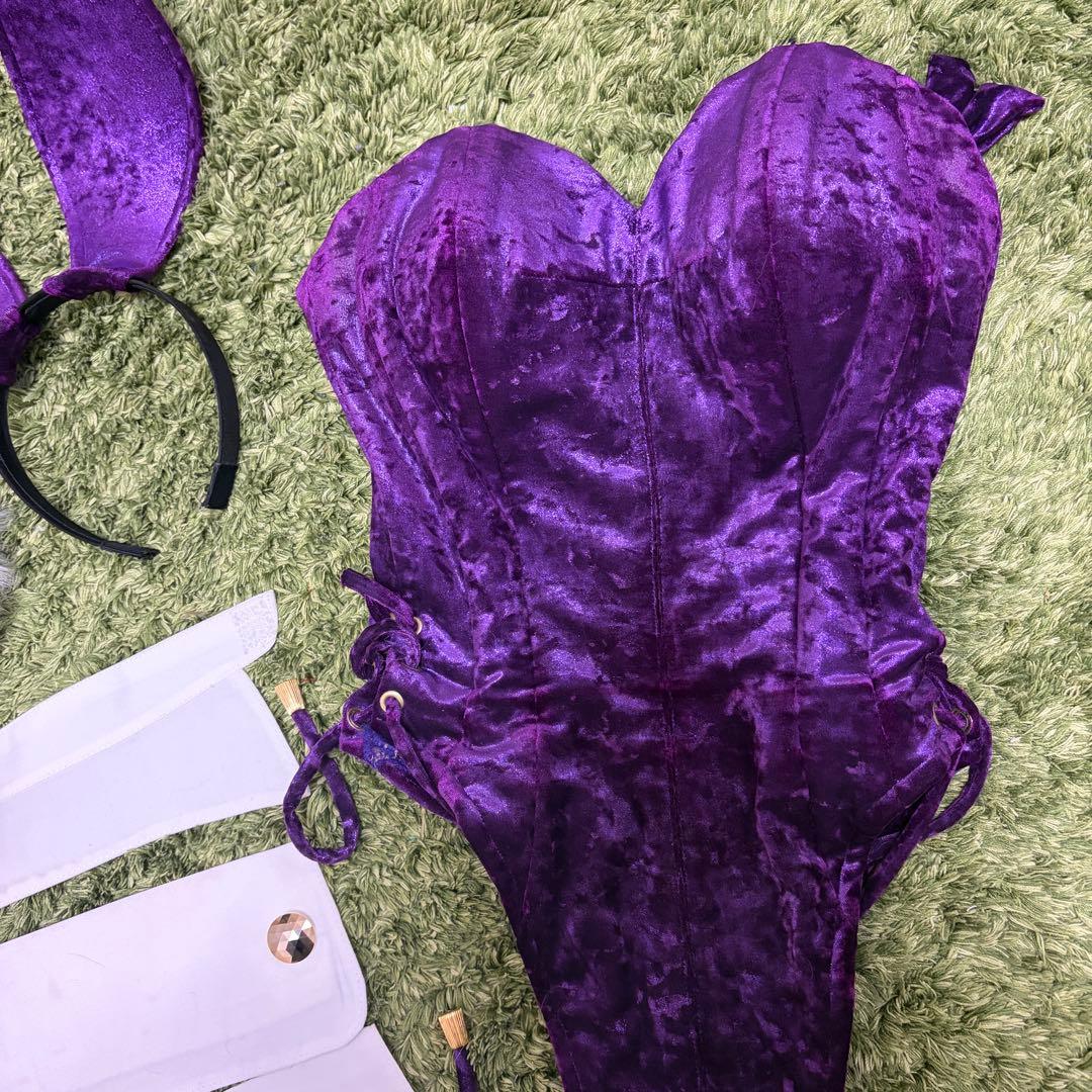 バニーガールコスチューム パープル