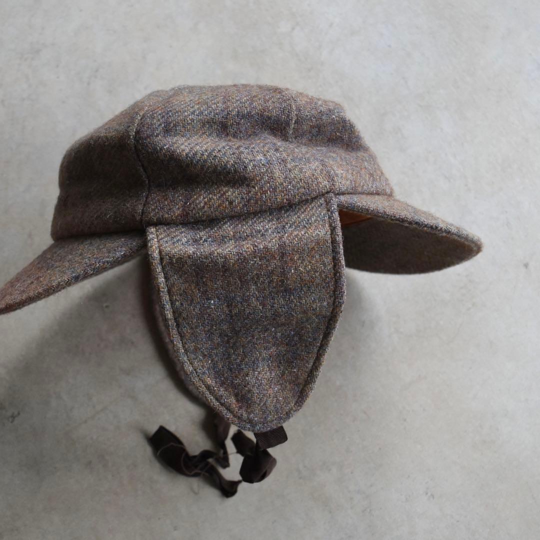60s ディアストーカーハット ツイード XL USA製 レア ヴィンテージ