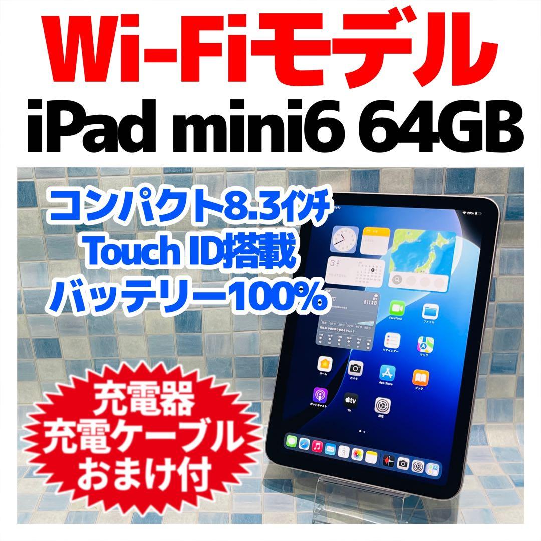 Wi-Fi iPad mini 第6世代 本体 64GB ピンク 電池良好