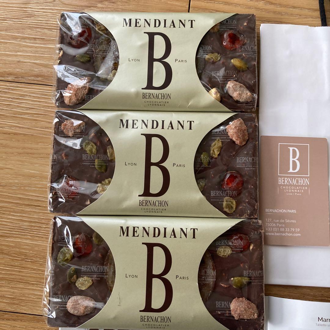 (ロンロン)ベルナシオンタブレットMENDIANT チョコレート 150g