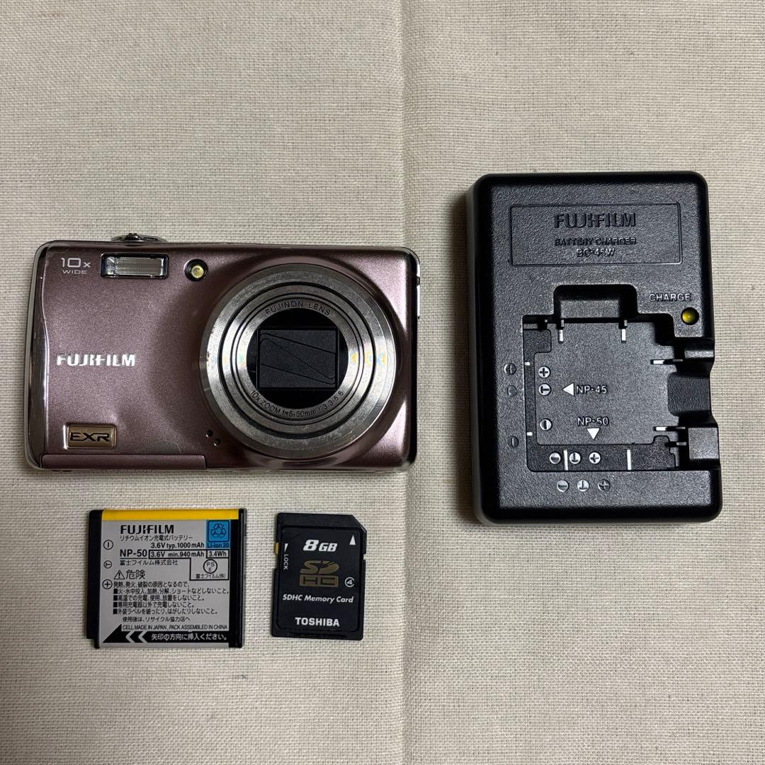 【動作確認済】FUJIFILM FinePix F80EXRピンク コンデジ