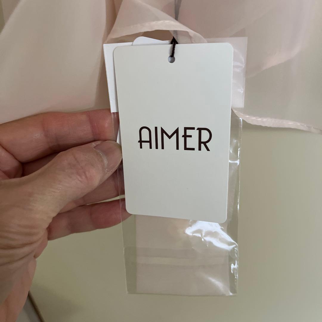 花柄ノースリーブパーティードレス ボレロ付　　AIMER 新品