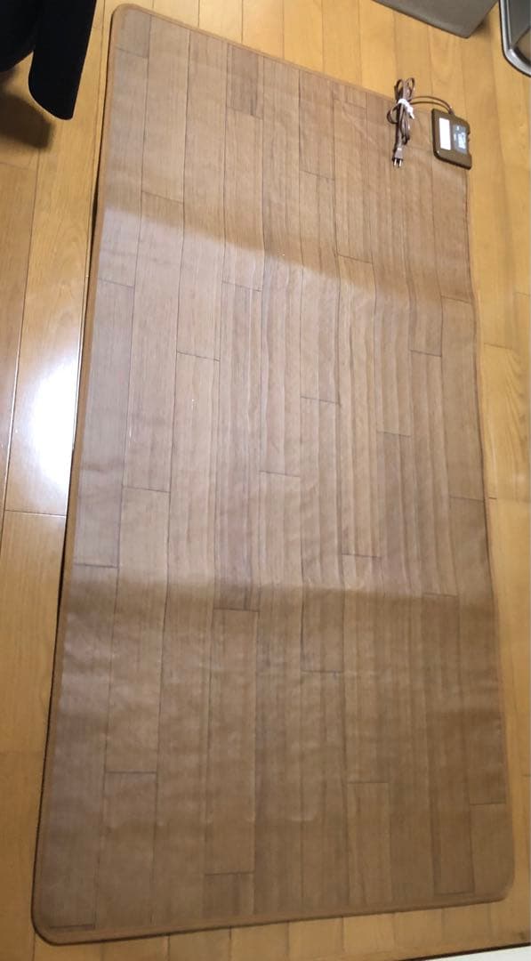 広電(KODEN) ホットカーペット 1畳 本体 防水 ブラウン フローリング