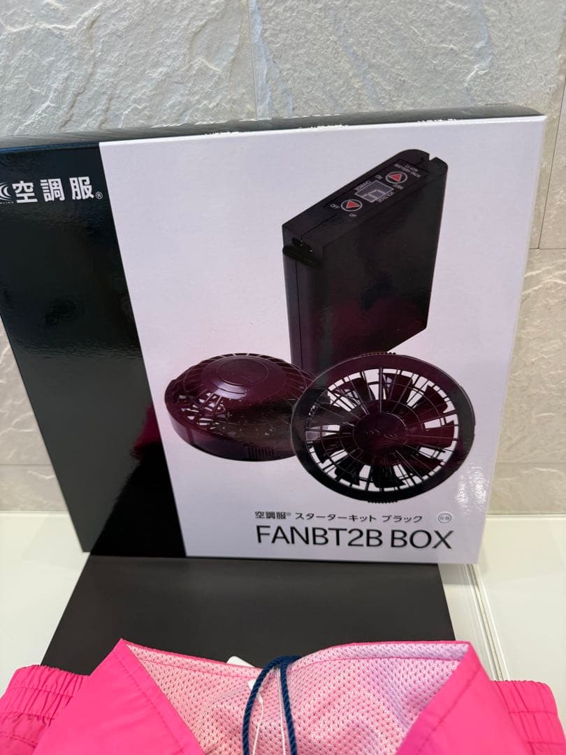 ムータマリン　muta marin ピンク 空調服 Mファン付き ベスト　ゴルフ