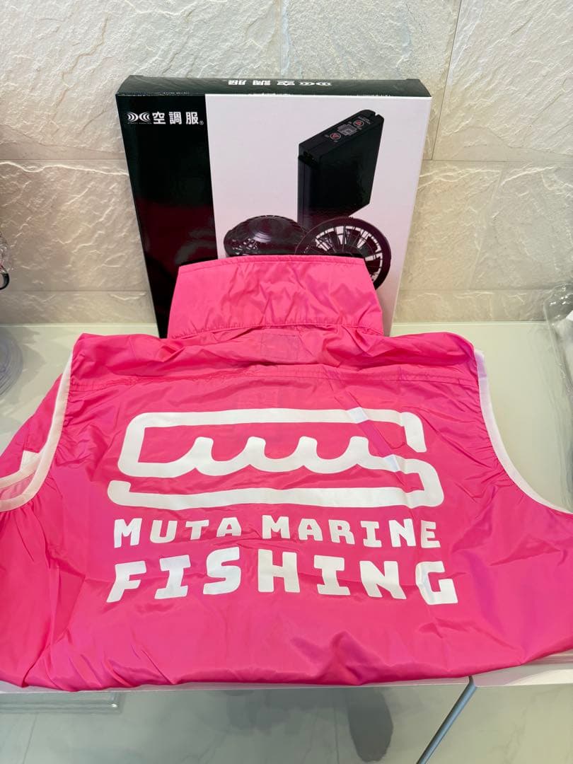 ムータマリン　muta marin ピンク 空調服 Mファン付き ベスト　ゴルフ
