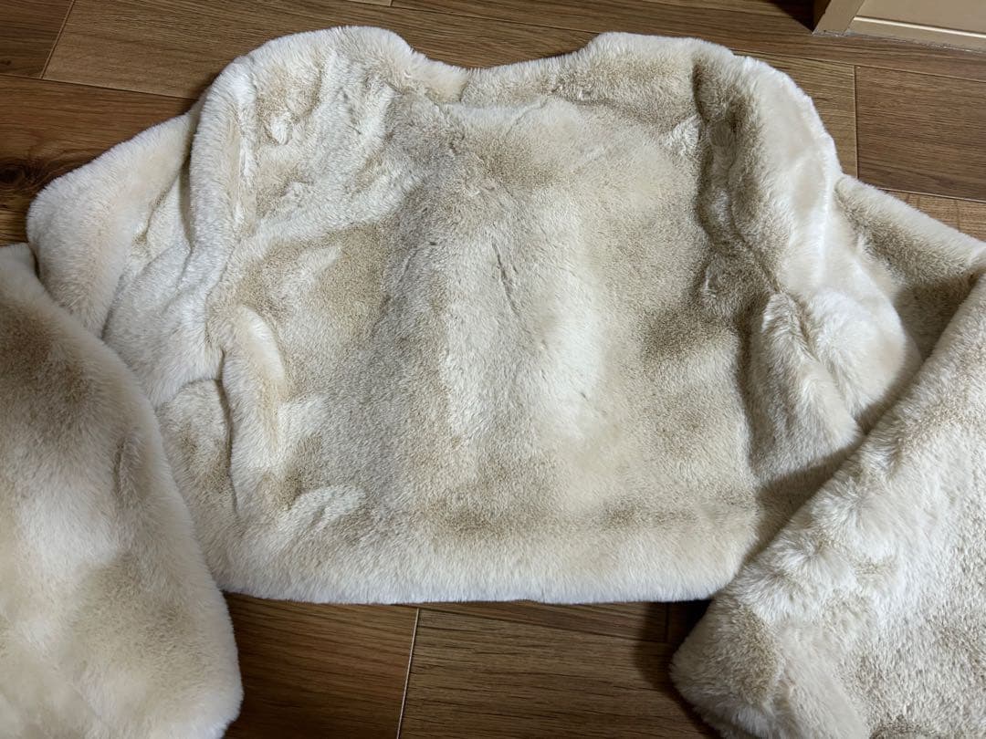 【jun新品未使用】AIMERジャケット エコファーノーカラージャケット