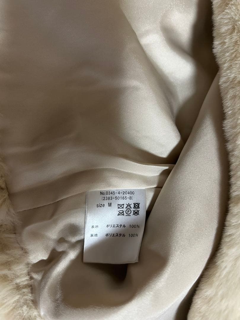 【jun新品未使用】AIMERジャケット エコファーノーカラージャケット