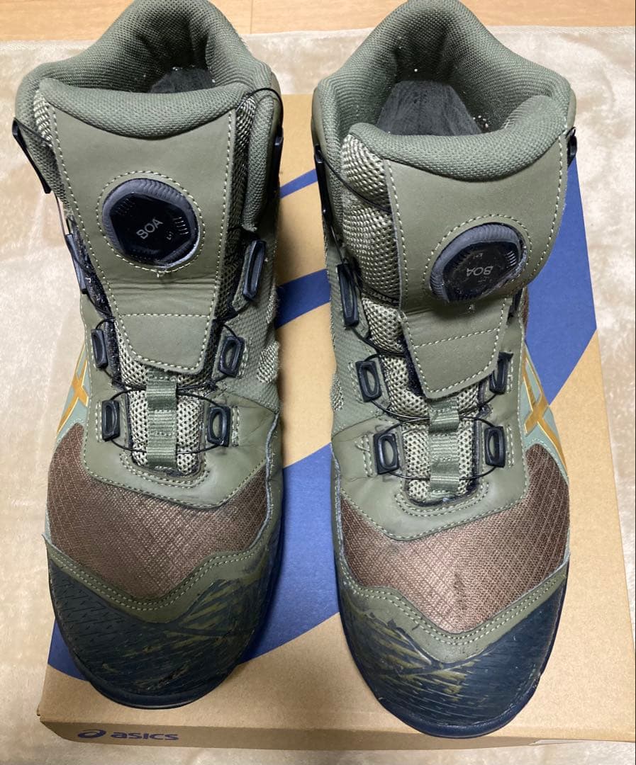 土日限定価格ASICS ウィンジョブ®CP604 G-TX BOA グリーン