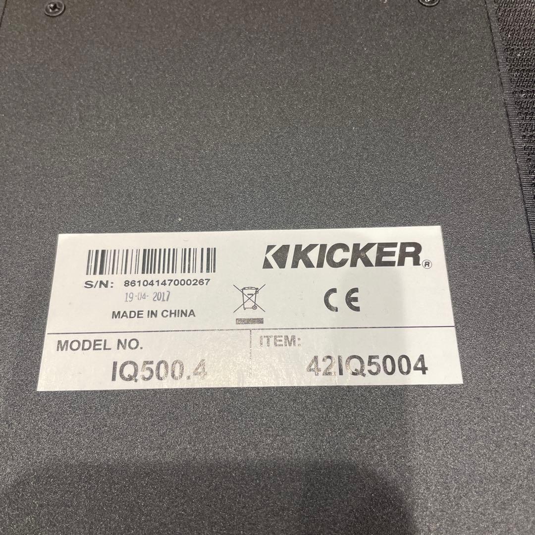【２台込み】kicker アンプ　IQ500.4 Q-CLASS