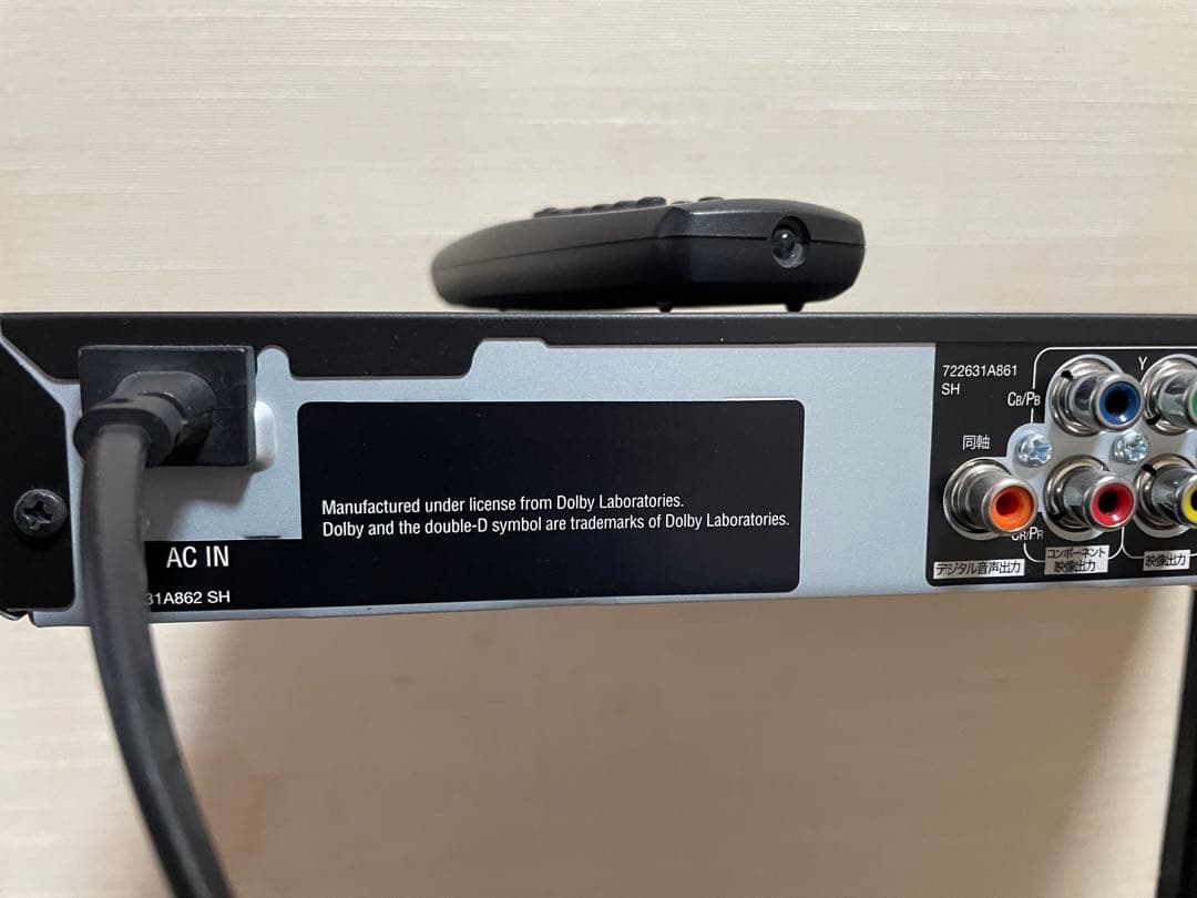 Panasonic  リモコン付き　DVDプレーヤー　説明書付き