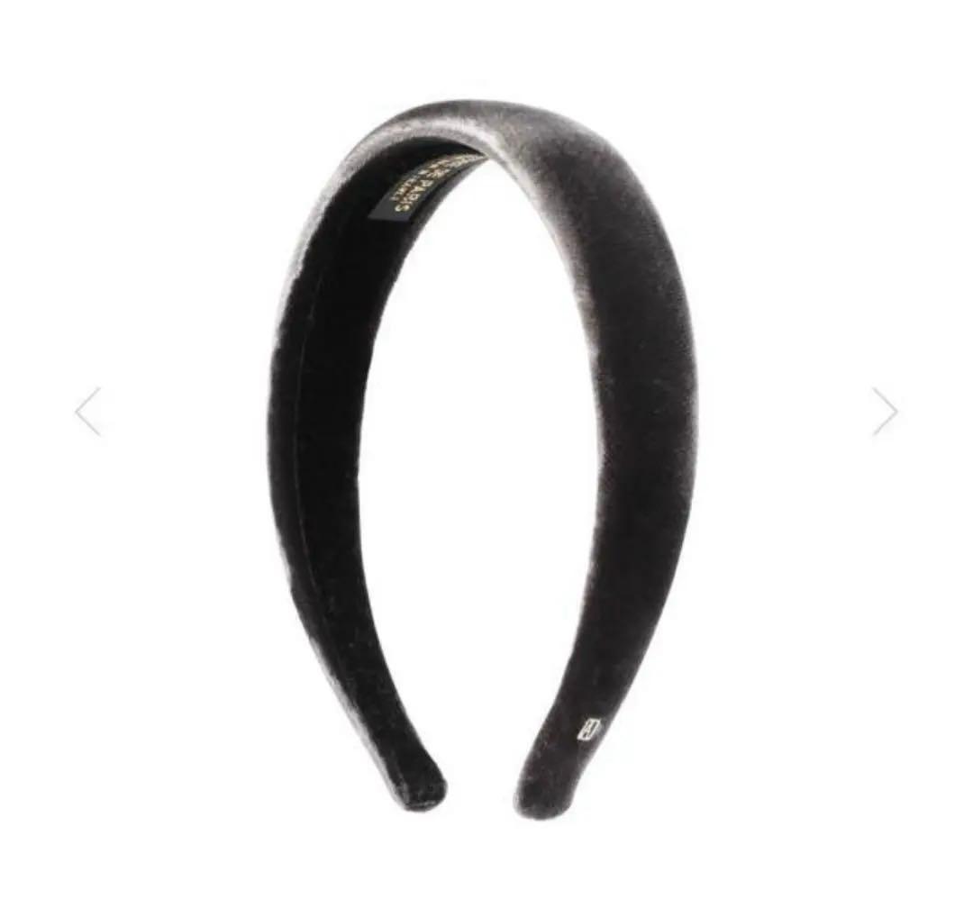 ALEXANDRE DE PARIS ベロアカチューシャ　グレー